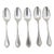 Towle Sterling Silver Old Newbury 5 1/4" Teaspoon 5 O Clock Spoon Set of 5 For Sale