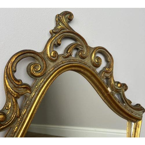 Contemporary Vintage French Style Ornate Wall Mirror For Sale - Image 3 of 10