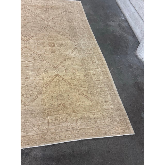 2010s 8ft 3in × 10ft 11in Gallery Ephesus Oushak Area Rug in Taupe Tones For Sale - Image 5 of 12