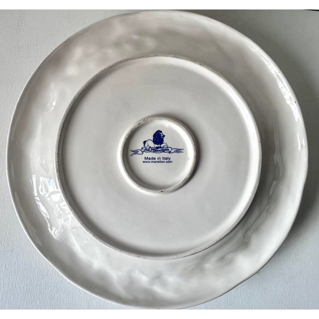 Italian The Mane Lion Italian Serving Platter-Sauce Bowl For Sale - Image 3 of 8