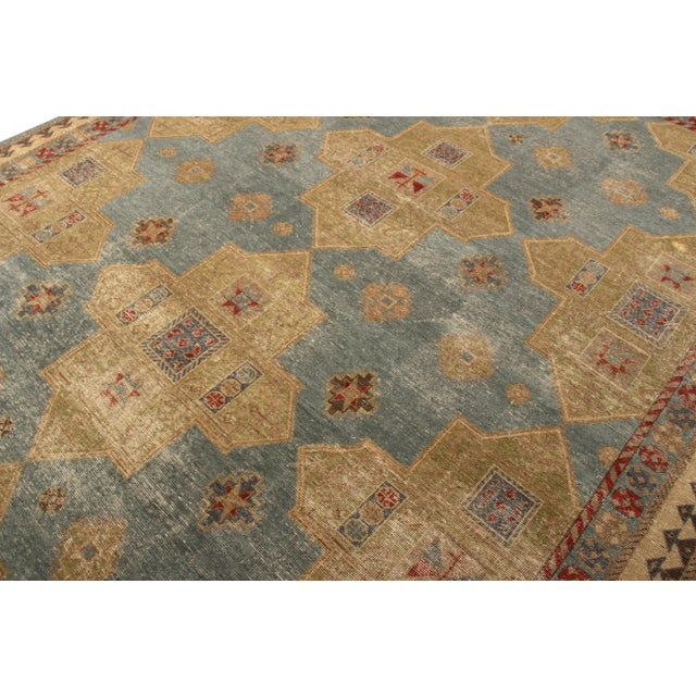 Not Yet Made - Made To Order Rug & Kilim’s Oversized Distressed Christo Rug in Gold and Blue, 12x18 For Sale - Image 5 of 6