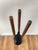 Mid-Century Modern Fireplace Tool Set, Oak & Iron, Seymour Style For Sale - Image 4 of 9