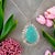 Persian Turquoise Diamond Pendant With Chain 17" 14k WG 9.9 TCW Certified For Sale - Image 16 of 18