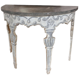 Italian Neoclassical Demilune Console Table, 1800
