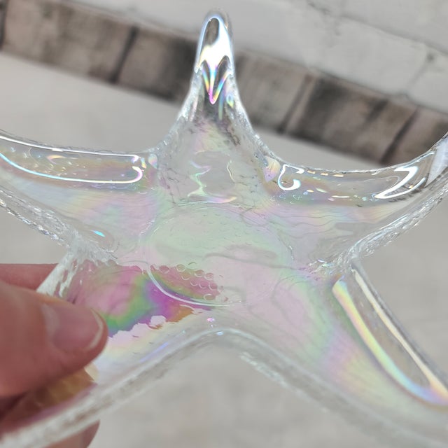 Vintage Akcam Iridescent Starfish Appetizer/Tidbit Dishes - Set of 4 For Sale - Image 9 of 12