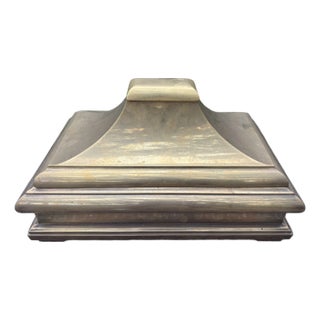 1970s Large Brass Box by Chapman For Sale