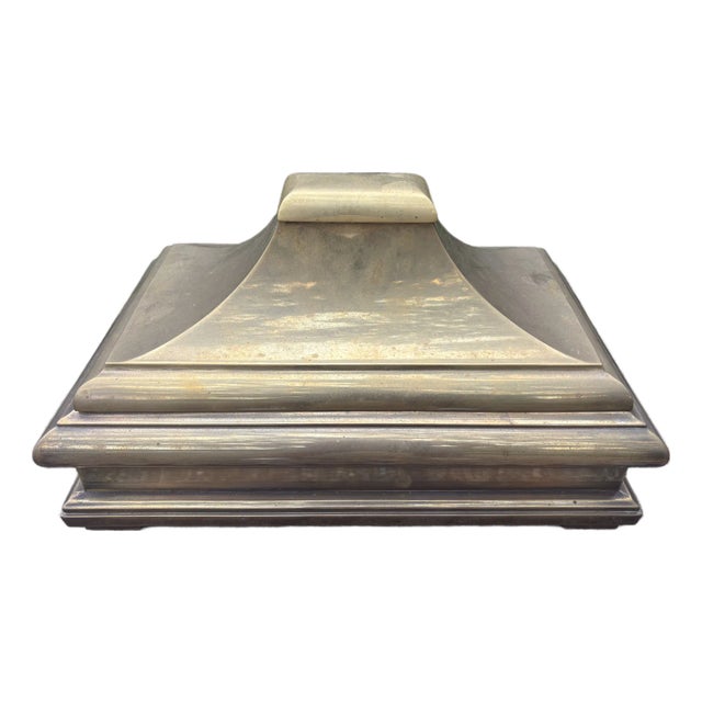 1970s Large Brass Box by Chapman For Sale
