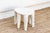 Coastal White Carved Nupe Stool For Sale - Image 4 of 7