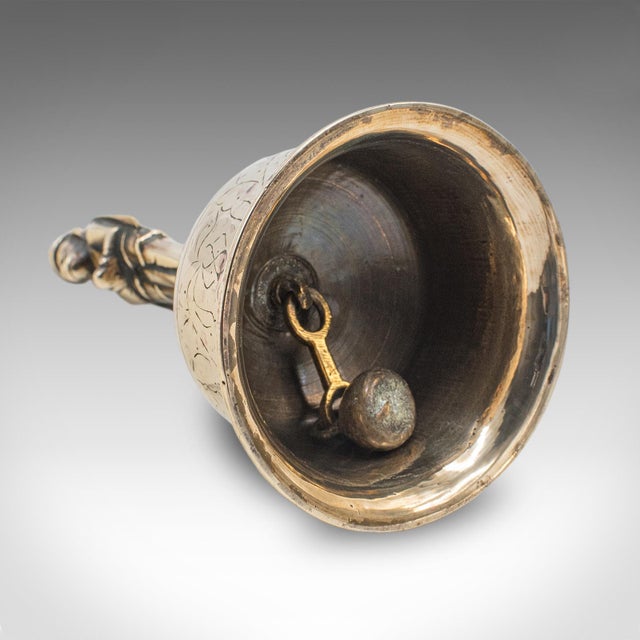 Antique Maid's Calling Bell, Indian, Bronze, Hanuman Deity, Ghanta, Victorian For Sale - Image 9 of 10