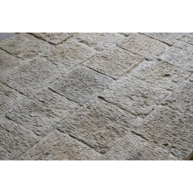 Thick Rustic Rare Italian Old Limestone Flooring Tile For Sale - Image 11 of 11