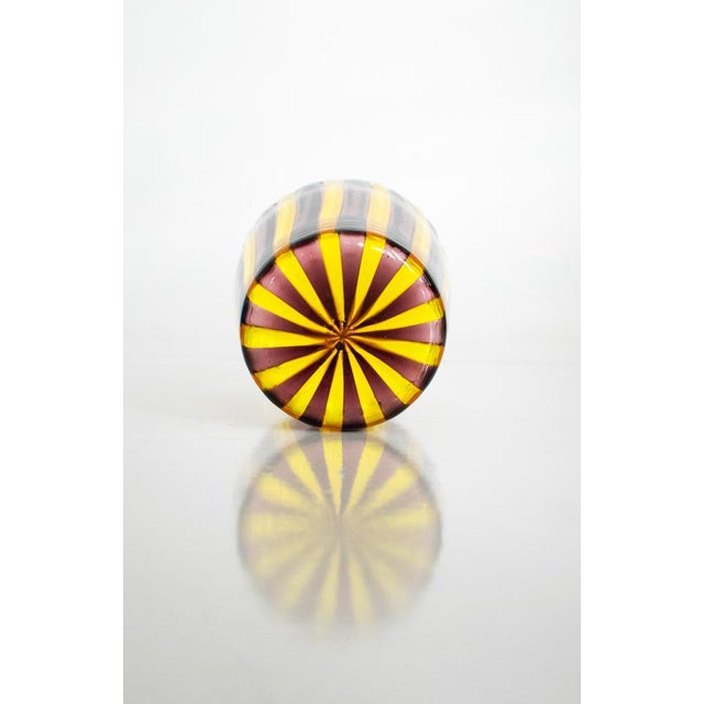 Mauve Italian Murano Glasses by Angelo Ballarin for Ribes Studio, 2004, Set of 6 For Sale - Image 8 of 10