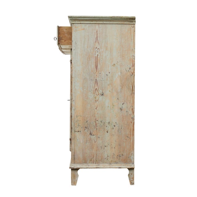 19th century original scraped paint swedish cupboard circa 1850. Here we have a fine piece of swedish rustic furniture,...
