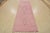 Contemporary Moroccan Runner 4’1” X 11’11” Pink Wool Contemporary Hand-Knotted Rug For Sale - Image 3 of 12