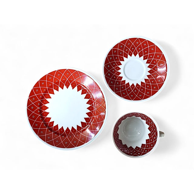 Collectors Cup and Saucer from Weimar Porcelain Kahla, 1970s, Set of 3 For Sale - Image 4 of 7