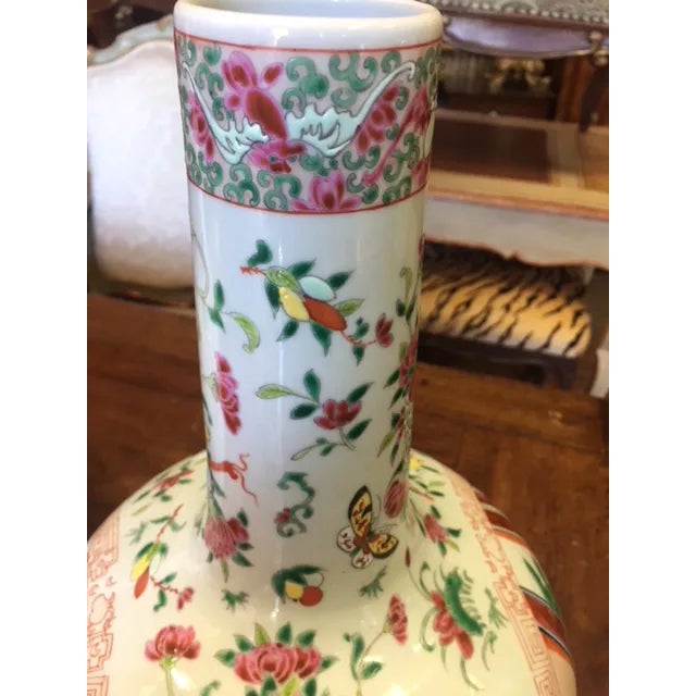 Vintage Chinese Gourd Form Famille Rose Vases - A Pair For Sale - Image 12 of 13