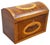 Wood 18th Century George III Harewood and Black Thorn Tea Caddy, 1790 For Sale - Image 7 of 9