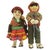 Red Vintage Handcrafted Peruvian Folk Art Dolls, Mid-20th Century For Sale - Image 8 of 12