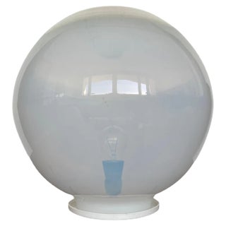 Big Mid-Century Czechoslovakian Art Glass Table Lamp, 1970s For Sale