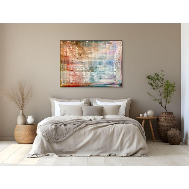 Abstract Contemporary Abstract Oil on Canvas "Abstract Informal 2024-2113-2" by Robert Niesse For Sale - Image 3 of 10