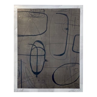 Interwoven I, 2025 by Murray Duncan, Mix Media on Paper, Abstract Geometric For Sale