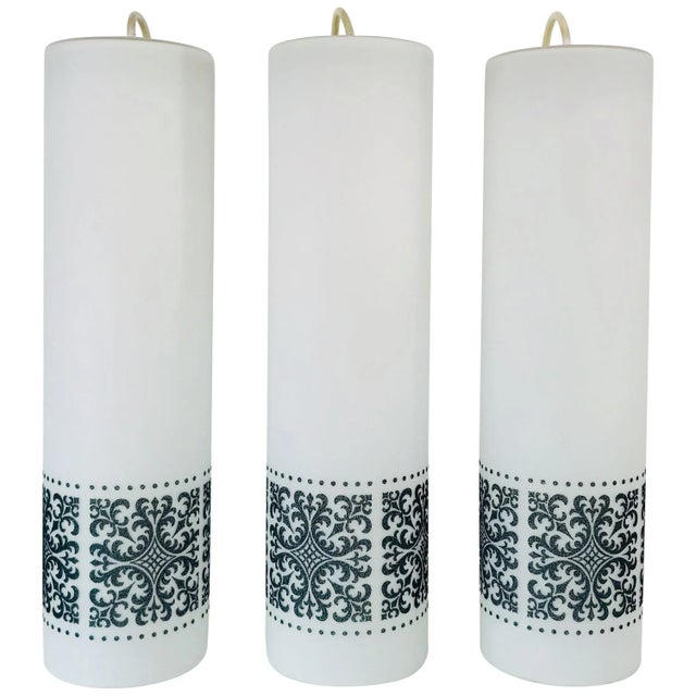 1960s Opaline Glass Pendant Lamps by Glashütte Limburg - Set of 3 For Sale - Image 12 of 12