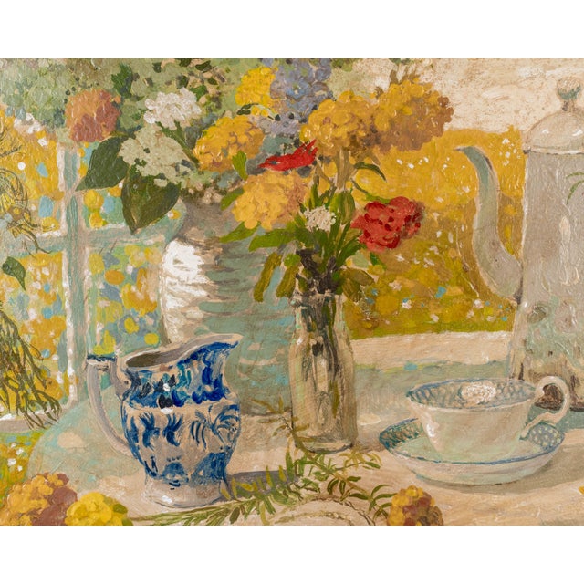 1970s Large Still Life Painting by Germano Russo For Sale - Image 5 of 12