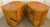 Brown Gabriella Crespi Style Geometric Pair of Pencil Reed Nightstands From 70's For Sale - Image 8 of 15