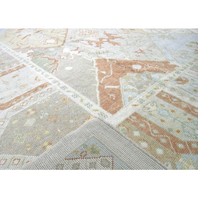 1980s Turkish Oushak Rug For Sale - Image 4 of 6