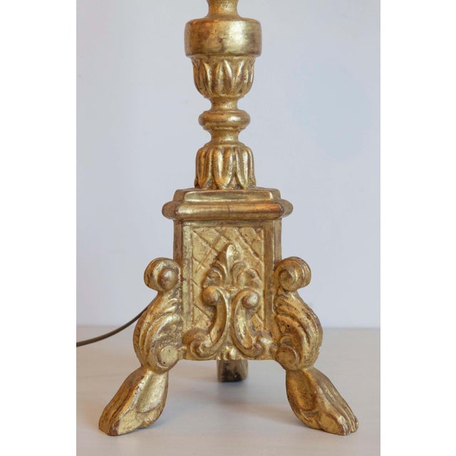 Wood Mid 20th Century French Lamp For Sale - Image 7 of 8