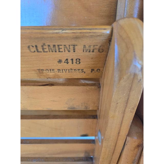 Vintage Folding Rocking Chair by Les Freres Clement For Sale In Tampa - Image 6 of 6