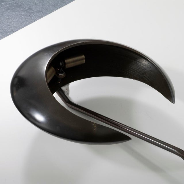 Metal Pair of Vintage Crescent Moon Wall Sconces by Marbro For Sale - Image 7 of 10