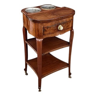 A Louis XVI Mahogany Rafraichissoir in the Manner of Joseph Gengenbach Canabas For Sale