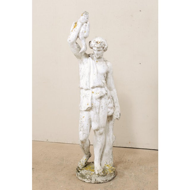 Early 20th Century Tall Classical French Garden Sculpture | Chairish