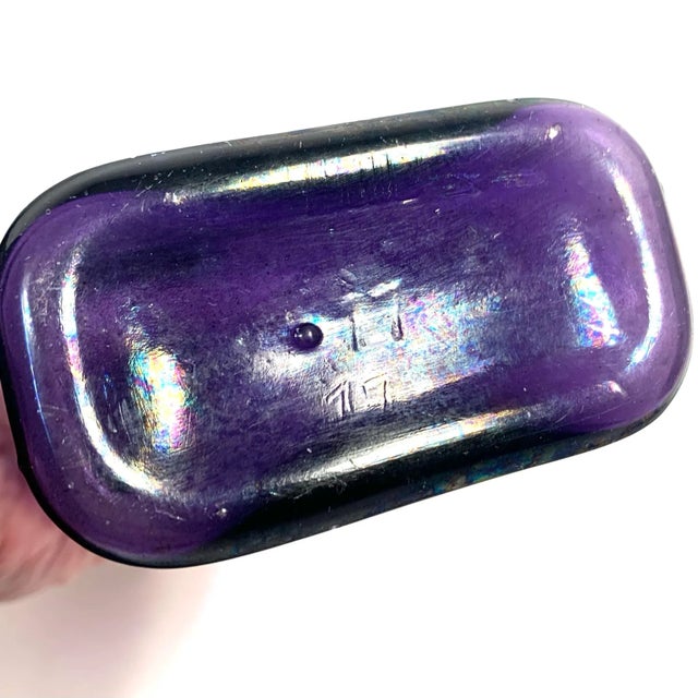 Early 20th Century Larkin Co. Amethyst Glass Bottle Art Nouveau For Sale - Image 4 of 12