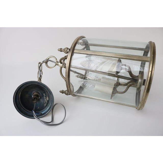 Silver Italian Empire Style Lantern Pendant attributed to Gaetano Sciolari, 1960s For Sale - Image 8 of 12