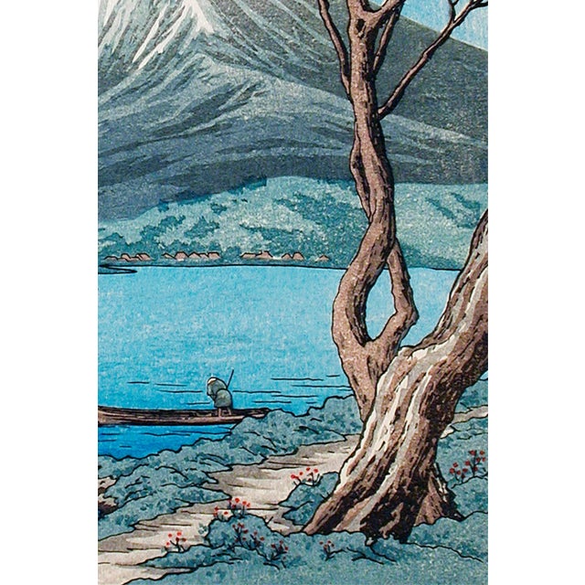 Not Yet Made - Made To Order Mount Fuji From Lake Yamanaka, Hiroaki Takahashi, Japanese Shin-Hanga Reproduction Art Print, 24" × 36" For Sale - Image 5 of 6