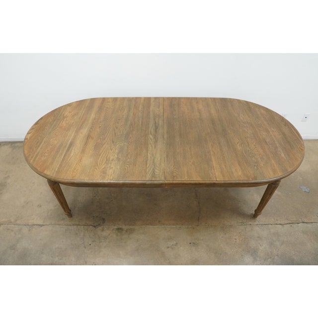 Rh Vintage French Fluted-Leg Extension Dining Table For Sale - Image 9 of 14