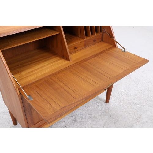 Mid-Century Teak Secretary by H. W. Klein for Bramin For Sale - Image 13 of 18