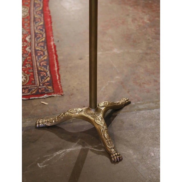 Early 20th Century French Louis XVI Style Gilt Brass Swivel Hall Tree For Sale - Image 4 of 10