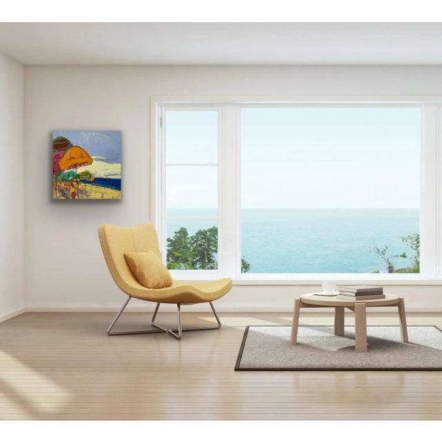 Impressionistic Seascape Original Oil Painting For Sale - Image 4 of 9