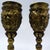 French Antique French Green Man Bronze Chandelier Lamp Finials - a Pair For Sale - Image 3 of 9