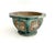 This 100+ year old low planter features six curved side panels with low relief with round medallions of flowers, birds,...