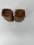 Wood Rustic Swizzle Wooden Candleholders - A Pair For Sale - Image 7 of 8