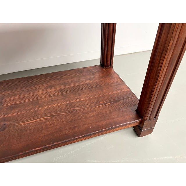 Small Pine Drapery Table, 1950s For Sale - Image 9 of 18