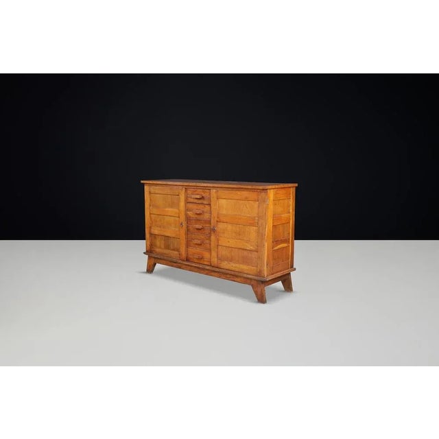 1940s Oak Sideboard by René Gabriel, France, 1940s For Sale - Image 5 of 11