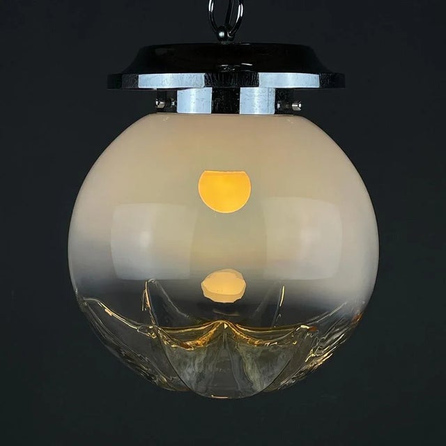 Large Murano Glass Pendant Lamp from Mazzega, Italy, 1960s For Sale - Image 9 of 13