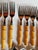 Metal Stylish Faux Bamboo Resin & Stainless Flatware - Service for 8: 40 Pieces For Sale - Image 7 of 7