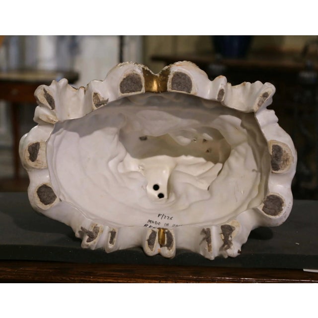 Mid-Century Italian Capodimonte Style Porcelain Figural Group by Benrose For Sale - Image 11 of 12