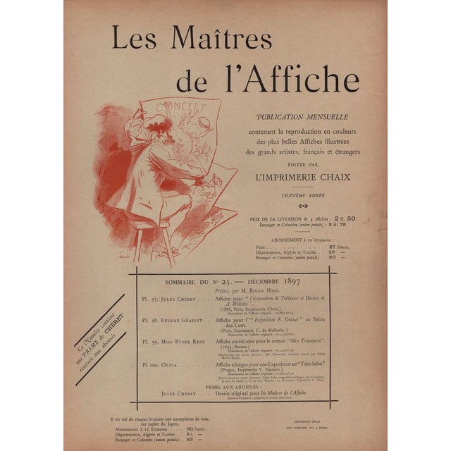 Ethel Reed, Miss Traumerei from Les Maîtres de L'Affiche, 1897, Original Lithograph For Sale - Image 12 of 13