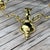 American Brass Double Arm Wall Candle Sconces in Williamsburg Style - A Pair For Sale - Image 3 of 10